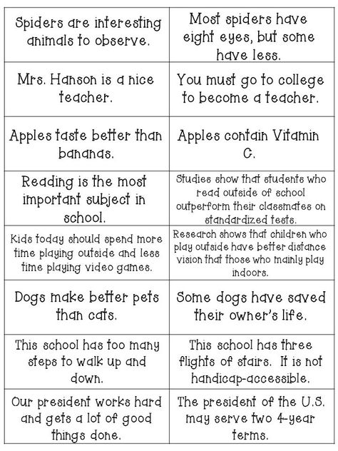 Fact and Opinion cards: these can be used as a sorting activity or as a class activity where you work together to create a classroom fact and opinion anchor chart! Fact Or Opinion Activities, Fact Vs Opinion Activity, Facts Vs Opinion, Fact And Opinion Activities, Fact Vs Opinion, Facts And Opinions, Interactive Anchor Charts, Reading Facts, Outline Format