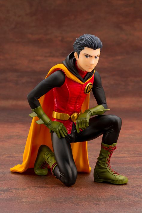 Batman - Damian Wayne - Robin - Ikemen Series - 1/7 (Kotobukiya) | MyFigureCollection.net Damian Wayne Robin, Model Kits Hobbies, League Of Assassins, Robin Costume, Ikemen Series, Dc Figures, Talia Al Ghul, Robin Dc, Michael Turner