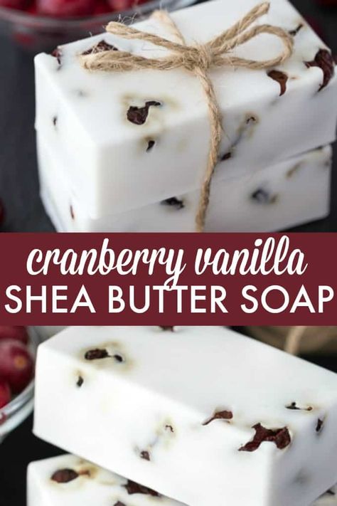 Cranberry Vanilla Shea Butter Soap Diy Soap Recipe Cold Process, Diy Soap Gifts, Apothecary Kitchen, Savon Diy, Easy Soap Recipes, Diy Soap Recipe, Naturally Pretty, Handmade Soap Recipes, Lotion Recipe