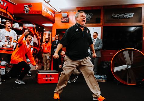 BGSU hockey equipment manager Jess a hit with 'Diamond Cutter' celebrations | The Blade Good Things Are Happening, Bowling Green State University, Bowling Green, Hockey Equipment, State University, Bowling, Hockey, University, Good Things