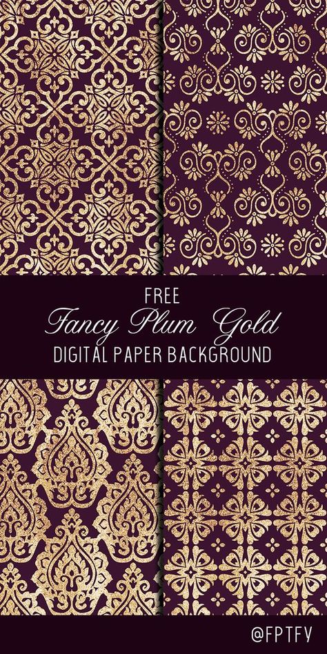 Free Plum & Gold Digital Paper Paper patterns #paperpatterns Paper patterns printable #paperpatternsprintable Paper patterns templates #paperpatternstemplates Paper patterns design 4.704 Free Digital Paper Downloads, Design Paper Printable Free Prints, Vintage Paper Background Free Printables, Pattern Paper Free Printable, Decoupage Paper Printable Free, Digital Paper Free Download, Digital Paper Freebie, Free Scrapbook Paper, Free Paper Printables