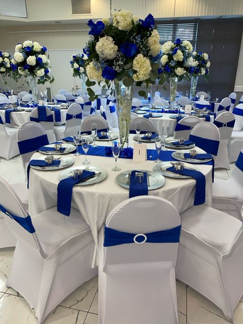 Royal Blue Quinceanera Decorations, Royal Blue Quince Theme, Royal Blue Quinceanera Theme, Blue Quinceanera Ideas, Quince Theme Ideas, Royal Blue Centerpieces, Blue Quinceanera Theme, Quince Centerpieces, Royal Blue Wedding Theme