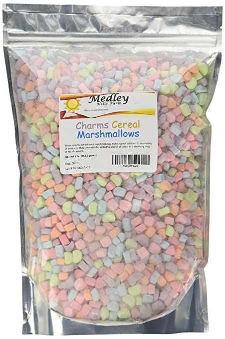 Amazon.com : Medley Hills Farm Cereal Marshmallows 1 lb : Grocery & Gourmet Food Marshmallow Cereal, Lucky Charms Marshmallows, Best White Elephant Gifts, Bowl Of Cereal, Chocolate Marshmallows, Rice Crispy Treats, Crispy Treats, Fun Treats, Mini Marshmallows