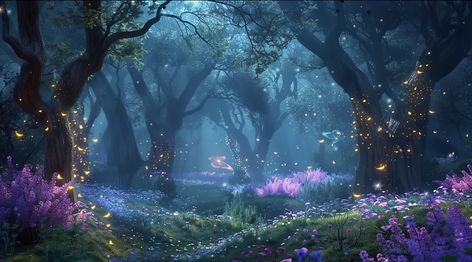 Fairy Aesthetic Wallpaper Pc, Magic Forest Background, Fairy Background Aesthetic, Fantasy Pc Wallpaper, Purple Forest Aesthetic, Fairy Magic Mystical Forest, Fantasy Background Desktop, Flower Wallpaper Laptop, Magical Background