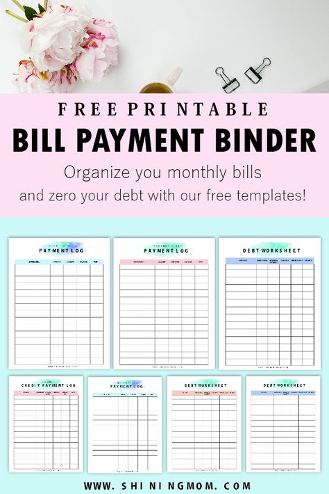 Free monthly bill payment log printable Bills And Budget Organizer, Pay Bills Organizer, Bill Pay Calendar Free Printable, Bill Paying Organization, Payment Tracker Printables Free, Diy Bill Organizer, Free Bill Tracker Printable, Bill Organizer Printable, Monthly Bills Template