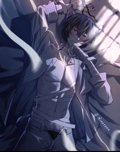 Dazai Osamu Fan Art, Dazai Fanart, Ada Dazai, Dazai Osamu Anime, Chuuya X Dazai, Dazai Chuuya, Bungou Stray Dogs Characters, Dazai Bungou Stray Dogs, Dazai X Chuuya