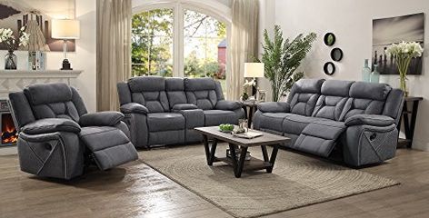 Sofa Santai, Furnitur Ruang Keluarga, Sofa And Loveseat Set, Set Sofa, Glider Recliner, Room Upgrade, Living Room Collections, Coaster Furniture, Living Room Set