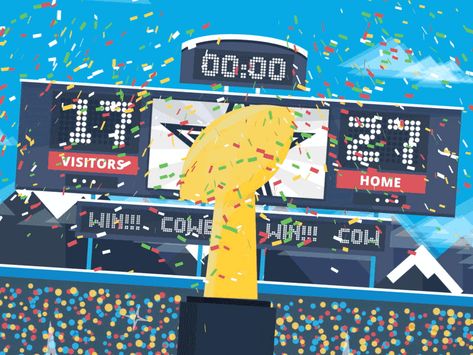 Super Bowl Illustration, Crowd Animation, Animate Character, Football Inspiration, Motion Illustration, Football Gif, Tree Logos, Motion Graphics Design, Motion Design Animation