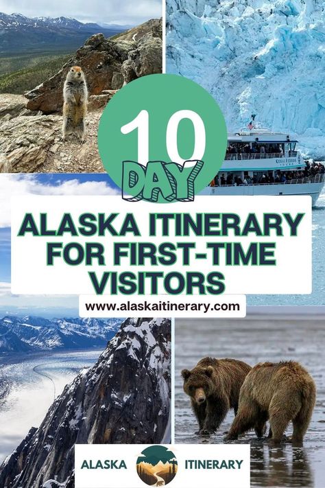 Ready for a self-guided 10-day Alaska road trip in 2025? This ultimate itinerary takes you on a loop from Anchorage, hitting must-see spots and bucket-list adventures like Denali, glaciers, and more! Perfect for first-time visitors, this trip is based on years of exploring Alaska, ensuring you get the best experiences. Click here for details! Alaska Winter Travel, Alaska Trip Itinerary, Alaska Travel Itinerary, What To Do In Anchorage Alaska, Alaska Vacation Ideas, Alaska Travel Summer, Alaska In July, Alaska Family Vacation, Alaska Hiking