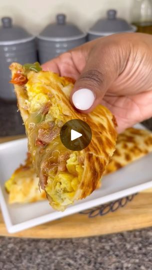 113K views · 15K reactions | Breakfast Quesadilla 🔥 Have you ever had one ❓ I had to repost this video from a while back…This was soo good and very quick and easy to make ! This can be made in so many different ways 🥰 Recipe is below 👇🏾 

👉🏾Click the link in my bio to purchase my Wing Recipe Ebook Vol.1 and other individual recipes🥰
👉🏾Follow @platedbydee for more easy breakfast quesadilla recipes 🥰

Breakfast Quesadilla 
Fry two pieces of turkey Bacon and chop into small pieces. 
Chop:
1/4 Red Onion
1/2 Tomato
1/2 Green Bell Pepper 
-sauté in olive oil and season with salt and pepper 
-Season 3 large eggs with Tony Chachere’s seasoning and black pepper( this how I like mine, if you want to do salt and pepper season with that , make this recipe to fit your preferences) 
-Scramble Easy Breakfast Quesadilla, Quesadillas Recipes, Low Sodium Breakfast, Individual Recipes, Breakfast Quesadilla Recipes, Wing Recipe, Breakfast Quesadilla, Breakfast Recipies, Martha Stewart Recipes