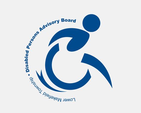 Logo Design: Lower Makefield Township Disabled Persons Advisory Board Disorder Logo, Disabilities Logo, People With Disabilities Art, Disabled Illustration, Product Design For Disabled People, Charity Logo Design, Adapted Physical Education, Bubble Diagram, Typography Magazine