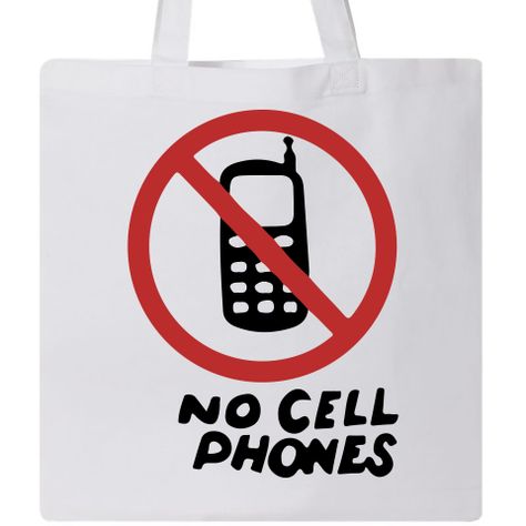 #No #Cellphones #Tote #Bag. Respect the sign, people www.inktastic.com Gilmore Girls Stars Hollow, No Cell Phones, Luke's Diner, Poster Home Decor, Stars Hollow, Gilmore Girls, Mobile Phones, Diner, Cell Phones