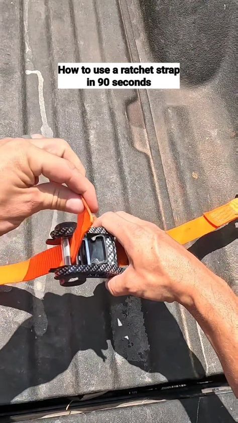 How to use a ratchet strap #ratchetstrap | By Rise Construction Handy Woman, Ratchet Straps, Being Used, Helpful Hints, How To Use, Van