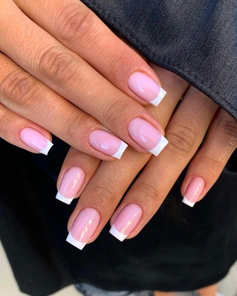 Mega Base, French Manicure Acrylic Nails, Gel Paint, Heart Nail Designs, Glitter Gel Nails, White Acrylic Nails, Summery Nails, Girly Acrylic Nails, Short Nail Designs