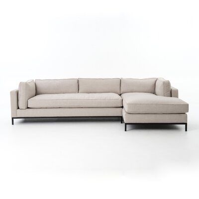 Four Hands Atelier Grammercy 2 Piece Right Hand Facing Sectional Upholstery Color: Bennett Moon Four Hands Furniture, Upholstered Chaise, Grey Sectional, Sofa Chaise, Home Sofa, Chaise Sectional, Four Hands, Modular Sectional, Modern Furniture Living Room