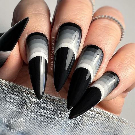 🖤🩶🤍 Happy World Goth Day! 🤍🩶🖤 🖤 Late to the party but I’ve only realised it’s Wednesday and not Tuesday 😂 🖤 Press ons available on Etsy - Link in bio 🖤 Wishing you all a beautiful week! #worldgothday #worldgoth #gothicstyle #gothicfashion #gothicnails #gothicpressonnails #gothnails #gothaesthetic #gothgoth #gothfashion #gothpressonnails #gothstyle #gothiclife #gothicaesthetic #gothday #gothsofinstagram #gothstagram #gothsummer #gothicoutfit #gothiclove #gothgirl #gothbeauty #gothgf #go... Rainbow Goth, Short Nail Bed, Gothic Nail Art, Nails Gothic, Goth Core, Matte Black Nails, Orange Stick, Gothic Nails, Goth Nails