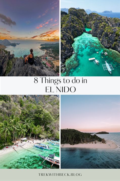 El Nido is without a doubt one of the most popular tourist destinations in the Philippines and for good reason! In this blog post I will show you 8 amazing things to do in the area. El Nido Philippines, Culture People, Puerto Princesa, Sea Can, Australian Travel, Hidden Beach, Remote Island, Philippines Travel, Island Tour