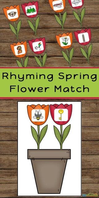 Plant Prek Activities, Gardening Literacy Activities Preschool, Spring Rhymes Preschool, Spring Rhyming Activities Preschool, Spring Large Group Activities Preschool, Spring Games For Kindergarten, Garden Literacy Activities Preschool, Gardening Curriculum For Preschool, Free Spring Activities For Preschool