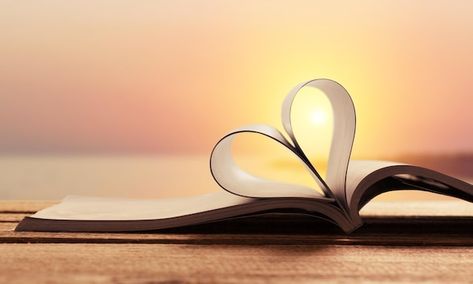 Heart from a book on sunset background | Premium Photo #Freepik #photo #love-book #open-book #wisdom #old-book Background Photo For Facebook, Background Pictures For Facebook, Books Cover Photo, Facebook Background, Jesus Background, Library Posters, Happy Birthday Png, Orange Book