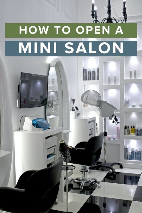 Mini salon owner ideas Salon Add On Ideas, Small Nail And Lash Salon Ideas, Hair Dresser Work Station, Nail Salon Suite Decor Small Spaces, Shed Turned Into Hair Salon, Home Barber Shop Ideas Small Spaces, 1000 Sq Ft Salon Layout, Small Space Beauty Salon Ideas, Mini Beauty Salon