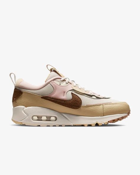 Nike Air Max 90 Futura, Air Max 90 Futura, Nike Air Max 90, Shoes Nike, Brown Fashion, Soft Suede, Saucony Sneaker, Smooth Leather, Air Max