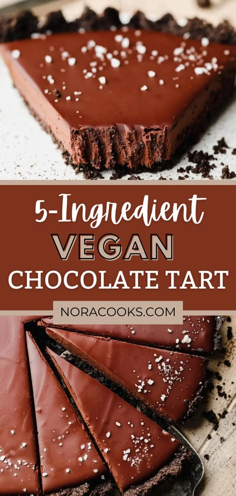 Vegan Crust, Vegan Dessert Board, Vegan Baked Desserts, Vegetarian Deserts, Tart Recipes Vegan, Chocolate Tart Recipes, Vegan Desserts Thanksgiving, No Bake Crust, Easy No Bake Cake Recipes