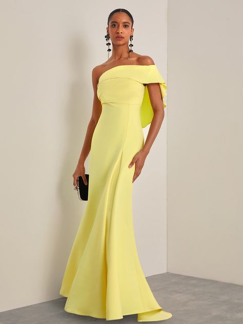 Bright yellow dress