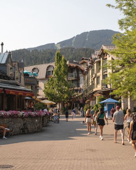 Summer days in Whistler 🌞 #beautifulbc #whistler #summer #summerincanada Whistler Village Summer, Whistler Canada Aesthetic, Canada Whistler, Whistler Bc, Whistler Canada Summer, Canada Summer, Whistler Canada, Whistler Village, Road Trippin