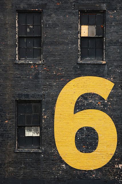 Number Six, Burger Bar, Wayfinding Signage, Design Visual, Environmental Graphics, Typography Letters, Mellow Yellow, House Numbers, Letters And Numbers