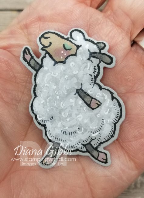 Stampin Up Counting Sheep, Sheep Cards, Blender Pen, Counting Sheep, Counting Cards, Sheep And Lamb, Whisper White, Kids Birthday Cards, Marianne Design