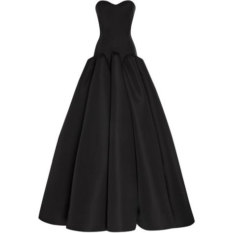 Zac Posen Silk Faille Strapless Gown (406,800 DOP) ❤ liked on Polyvore featuring dresses, gowns, silk gown, strapless ball gown, sweetheart dress, drop waist dress and strapless sweetheart gown Long Flare Dress, Long Flared Dress, Drop Waist Gown, Black Flare Dress, Zac Posen Dress, A Line Long Dress, Silk Evening Gown, Silk Evening Dress, Black Ball Gown