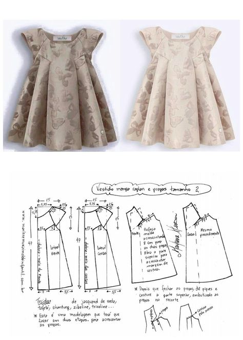 Sewing Patterns Kids Dress, Baby Dress Diy, Toddler Dress Patterns, Projek Menjahit, Girls Clothes Patterns, Baby Clothes Patterns Sewing, Sewing Baby Clothes, Girls Dress Sewing Patterns, Sewing Kids Clothes