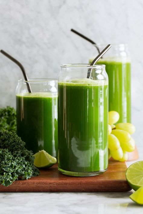 Summer Juice Recipes, Green Juice Recipe, Summer Juice, Healthy Juice Drinks, Green Juice Recipes, Smoothie Diet Plans, Juice Recipe, Cooking Classy, Super Greens