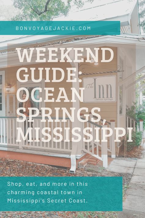 Life Bucketlist, Mississippi Vacation, Ocean Springs Mississippi, Ocean Springs Ms, Mississippi Travel, Cross County, Southern Travel, Ocean Springs, Romantic Weekend Getaways