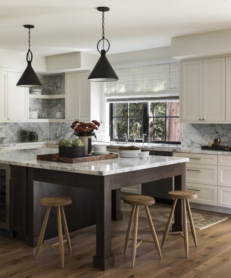 Light Oak Wood Floors, Brian Paquette, Elegant Kitchen Design, Mercer Island, Oak Wood Floors, Stools For Kitchen Island, Classic Kitchen, Island With Seating, Kitchen And Bath Design