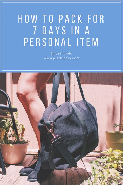 How To Pack Only A Personal Item, Pack In A Personal Item, What To Pack In Your Personal Item, Travel With Personal Item Only, Pack A Personal Item Bag, Spirit Personal Item Bag, Packing In A Personal Item, Personal Item Only Travel, Packing Personal Item Only