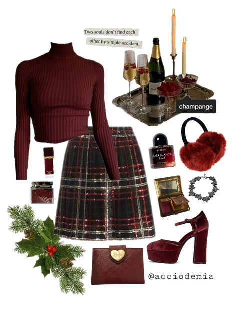 Hallmark Christmas Aesthetic Outfits, Christmas Day Outfit Ideas For Women, Christmas Sweater Outfit Ideas For Women, Fancy Christmas Outfits, Christmas Day Outfit Ideas, Business Casual Christmas Party Outfit, Retro Christmas Outfit, Christmas Eve Outfit Women, Holiday Season Outfits