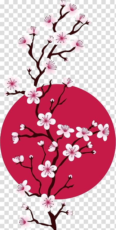 Cherry Blossom Tree Illustration, Sakura Flower Illustration, Drawing Cherry, Cherry Blossom Illustration, Cherry Blossom Clipart, Blossom Drawing, Cherry Blossom Drawing, Sakura Branch, Blossom Watercolor