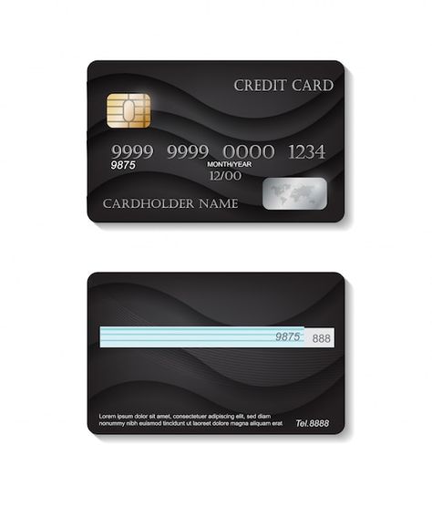 Realistic detailed credit cards set with... | Premium Vector #Freepik #vector #background #business-card #business #gold Black Card Credit, American Express Black, Credit Card Template, Black Abstract Background, Black Cards, Virtual Card, Paper Toys Template, Seni Dan Kraf, Business Credit Cards