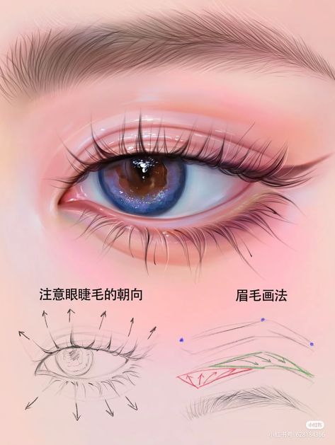 Eye Reference Digital Art, Glasses Digital Art Tutorial, Digital Art Hacks, Eye Coloring Pages, Eyes Closed Drawing, Digital Art Programs, Portrait Tutorial, Art Hacks, Eye Illustration