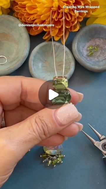 𝘋𝘦𝘯𝘪𝘴𝘦 𝘠𝘦𝘻𝘣𝘢𝘬 𝘔𝘰𝘰𝘳𝘦 on Instagram: "DIY Jewelry Making fun! Creating wire statement earrings with slider beads. Trendy DIY Jewelry Making - Beading Tutorial - Handmade Custom Jewelry Trends. 

Be sure to checkout my YouTube channel ➡️ Denise Yezbak Moore for more DIY Jewelry making videos, tutorials, tips, and handmade tricks. Follow on Instagram and for daily beading inspiration.

#bohemianstyle #jewelry #bohemianjewelry #jewelryinspo #beadshop #beads #beading #beadedjewelry #beadlove #crystals #beadaddict #beadlover #beadsjewelry #beader #beaders #beadedjewelryinfluencer #deniseyezbakmoore #crafts #jewelrymakingprocess #jewelryinspiration #diy #diyjewelryidea #handmadejewelry #bohemianjewelry #diyreels 

©️2023, Denise Yezbak Moore All Rights Reserved

You must receive wr Bead Embroidery Jewelry Tutorial, Trendy Diy Jewelry, Jewelry Making Videos, Beading Inspiration, Trendy Diy, Beads Embroidery, Making Videos, Beading Tutorial, Bead Embroidery Jewelry