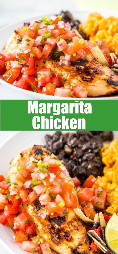 Chilis Margarita Chicken Recipe, Chicken Margarita Recipe, Pico Chicken, Chicken Grill Recipes, Margarita Chicken Recipe, Margarita Grilled Chicken, Chili's Restaurant, Chilis Copycat Recipes, Margarita Chicken