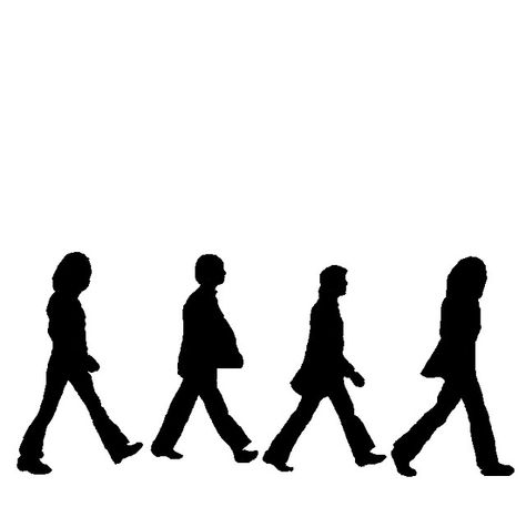 Beatles Silhouettes by jgame_boy, via Flickr Beatles Silhouette, Beatles Cake, Beatles Birthday Party, Beatles Theme, Beatles Birthday, Beatles Party, Silhouette Drawing, Beatles Art, Beatles Abbey Road