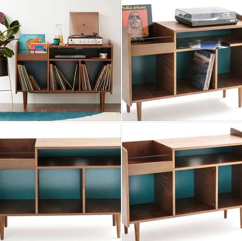 After selling out quickly twice, the Ronda 1960s-style record storage unit at La Redoute is back in stock. It’s also 30 per cent off as part of a furniture promotion too if you get in soon. Diy Storage Headboard, Vinyl Cabinet, Vinyl Record Furniture, Vinyl Record Room, Turntable Furniture, Vinyl Record Cabinet, Hifi Furniture, Furniture Promotion, Vinyl Shelf