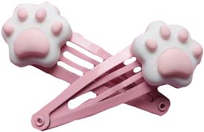 Cat Paw Hair Clips Crabsjoon Pink, Cat Paw, Cat Paws, Kawaii Clothes, Hair Clips, Collage, Hair, Pink, Pins