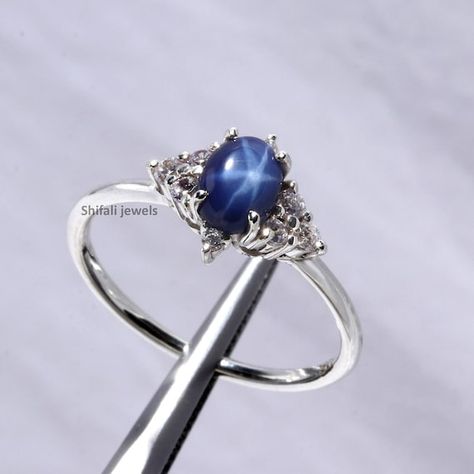 Check out this item in my Etsy shop https://www.etsy.com/in-en/listing/1370891729/star-sapphire-ring-for-women-blue-lindy Blue Star Sapphire Ring, Sapphire Silver Ring, Star Sapphire Ring, Blue Star Sapphire, Ring Sapphire, Star Sapphire, Handmade Jewelry Gift, Ring Minimalist, Minimalist Ring