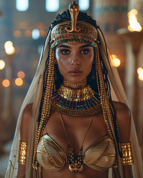 Egyptian Goddess Cosplay, Egyptian Photoshoot, Cleopatra Outfit, Egyptian Goddess Costume, Egyptian Outfit, Egypt Costume, Cleopatra Halloween Costume, Egyptian Hairstyles, Egyptian Halloween