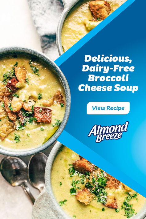 This recipe calls for lots of flavor. Broccoli Cheese Soup Recipes, Broccoli Cheese Soup, Vegan Soups, Cheese Soup, Broccoli And Cheese, Easy Soup Recipes, Easy Soups, Delicious Soup, Vegan Dishes