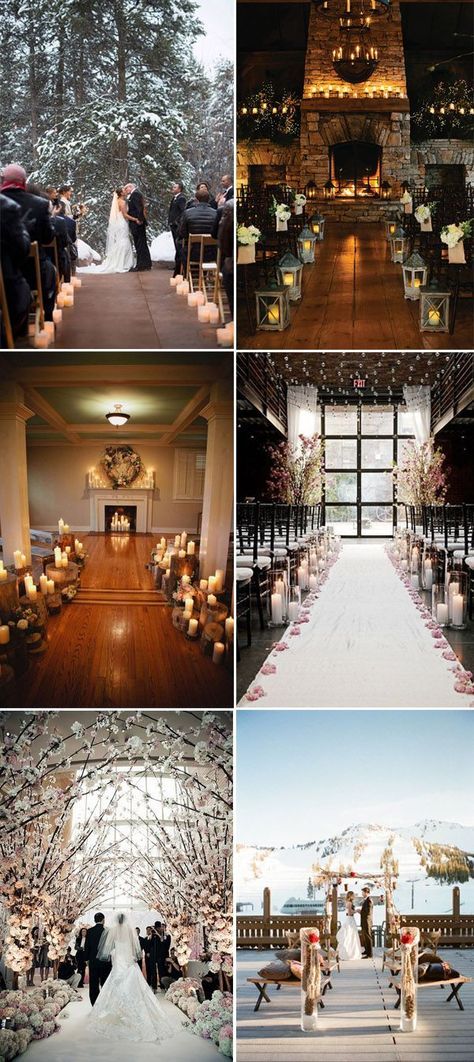 Ideas Candles, December Wedding, Winter Wedding Inspiration, Winter Wonderland Wedding, Wedding Winter, Ceremony Ideas, Wonderland Wedding, Wedding Goals, Romantic Weddings