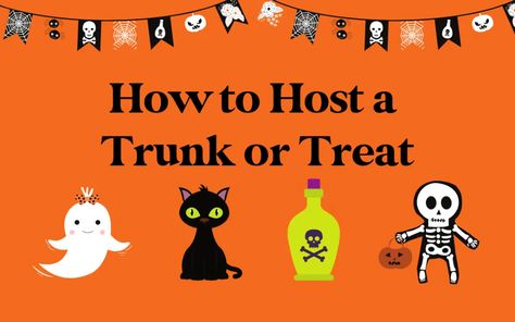 How To Organize A Trunk Or Treat, Planning A Trunk Or Treat Event, Trunk Or Treat Checklist, How To Host A Trunk Or Treat, Trunk Or Treat Fundraiser, Halloween Fundraiser, Dog Fundraiser, Candy Buckets, Pta Fundraising